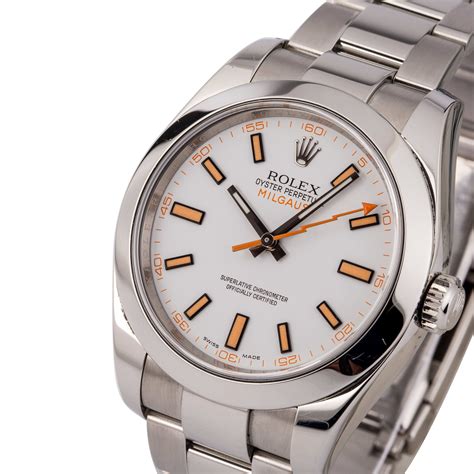 rolex milgauss white face price|rolex milgauss oyster perpetual price.